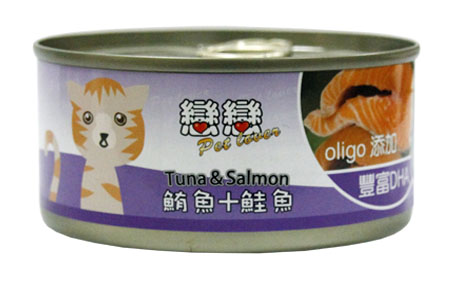 戀戀貓罐頭170g-鮪魚+鮭魚口味