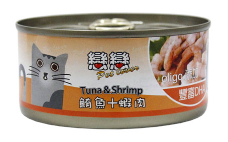 戀戀貓罐頭170g-鮪魚+蝦子口味
