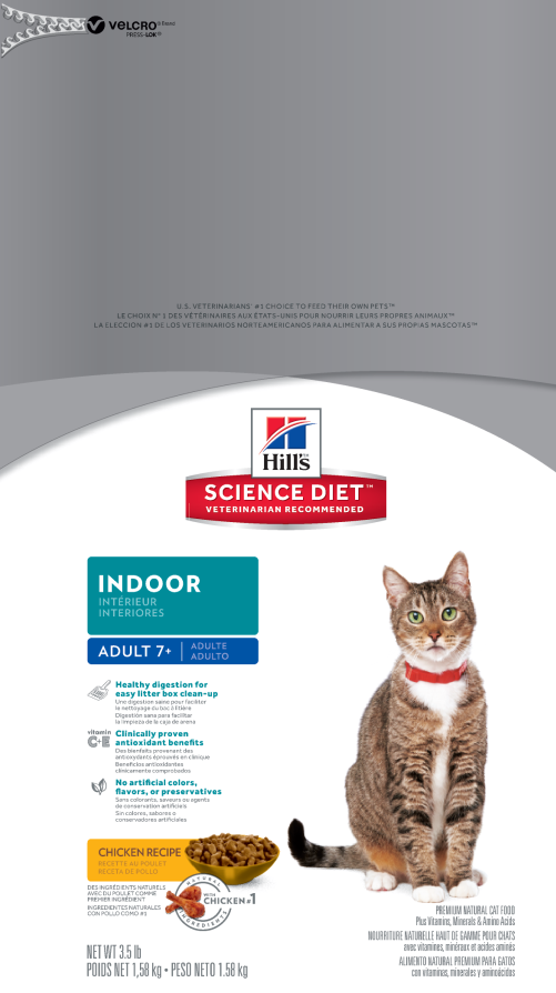 希爾思®寵物食品 7歲以上室內成貓
Science Diet Adult 7+ Indoor