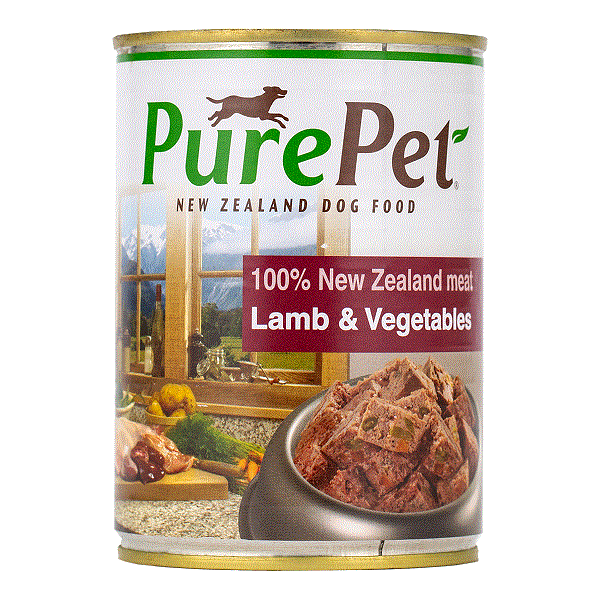 Purepet紐西蘭狗罐頭 (羊肉、蔬菜配方)