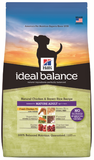 Ideal Balance™天然寵物食品-熟齡犬用 天然雞肉及糙米配方(型號00002278)
Ideal Balance Natural Chicken & Brown Rice Recipe Mature Adult