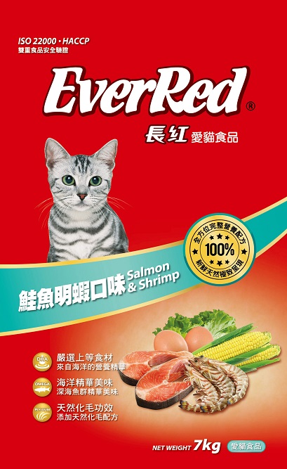 長紅貓食鮭魚明蝦口味
