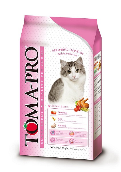 優格成幼化毛貓雞肉配方
TOMA-PRO Hairball Control Feline Food