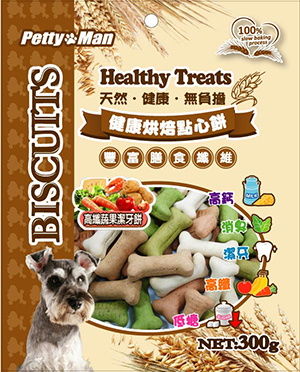 PETTY MAN烘焙點心-高纖蔬果潔牙餅300g