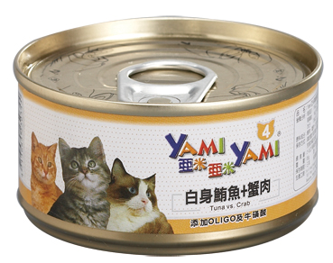 Yami亞米精緻貓罐 鮪魚+蟹肉 85g