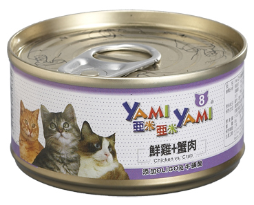 Yami亞米精緻貓罐 鮮雞+蟹肉 85g