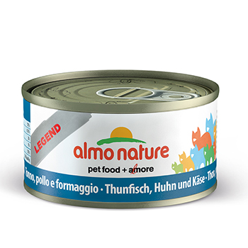 義士大廚鮪魚鮮燉罐-鮪魚雞肉起司70g
Almo nature LEGEND can Tuna, chicken and cheese 70g