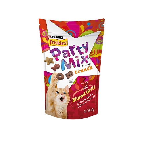 喜躍 Party Mix炙燒烤肉香酥餅(雞肉,牛肉,鮭魚)
FK PartyMix CatTreatMixedGr2(8x60g)