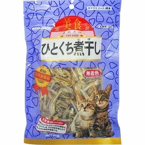 天然無添加物系列-小魚乾貓食50g±5%
Cat Treat Dried Fish 50g±5%