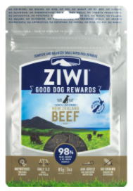 ZiwiPeak巔峰乖狗狗鮮肉嚼片-牛肉
ZiwiPeak Good Dog Treats Beef Pouch Dried Petfood Jerky