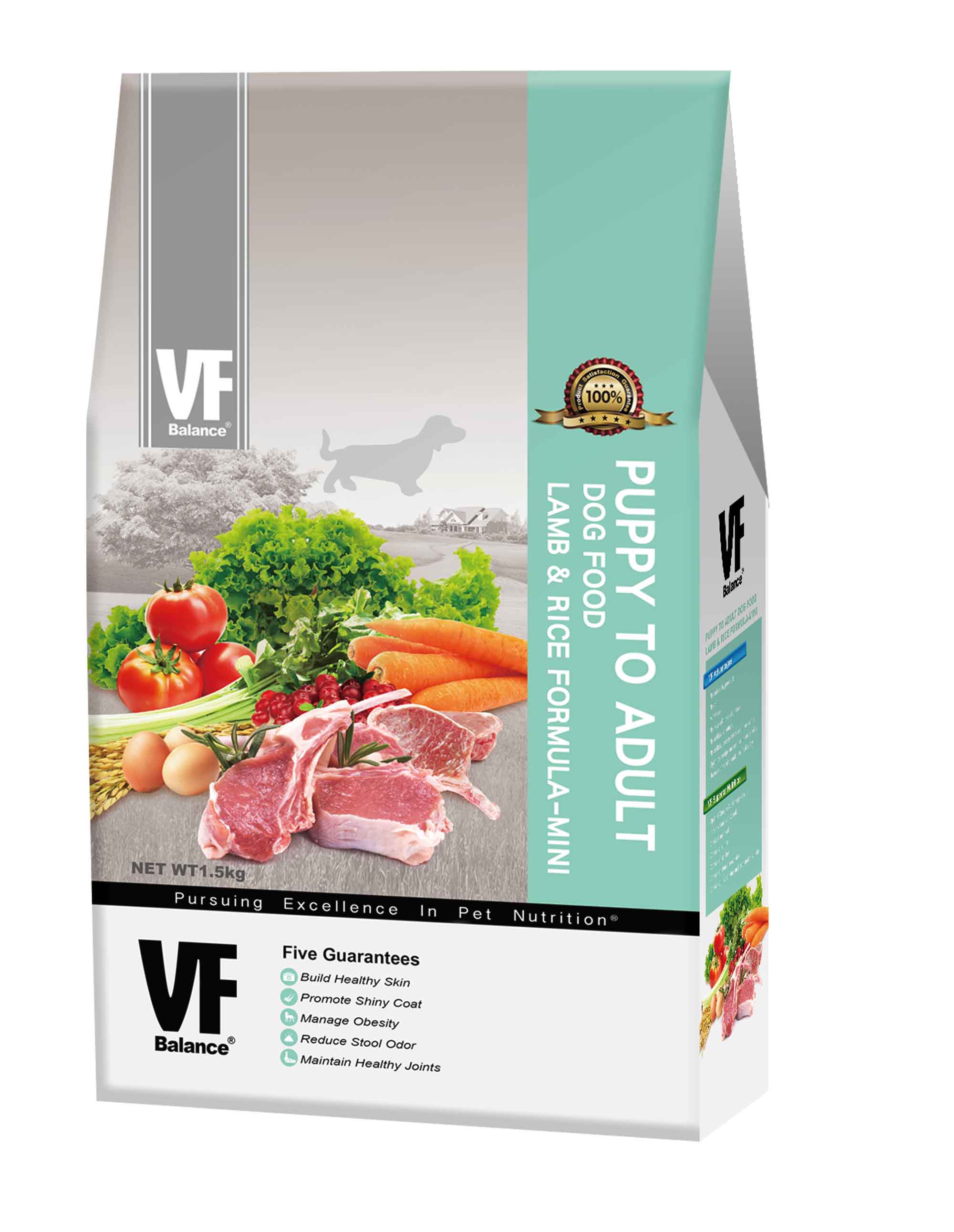 魏大夫低敏亮毛配方(羊肉+米)小顆粒
VF Puppy to Adult Dog Food Lamb & Rice Formula(mini)