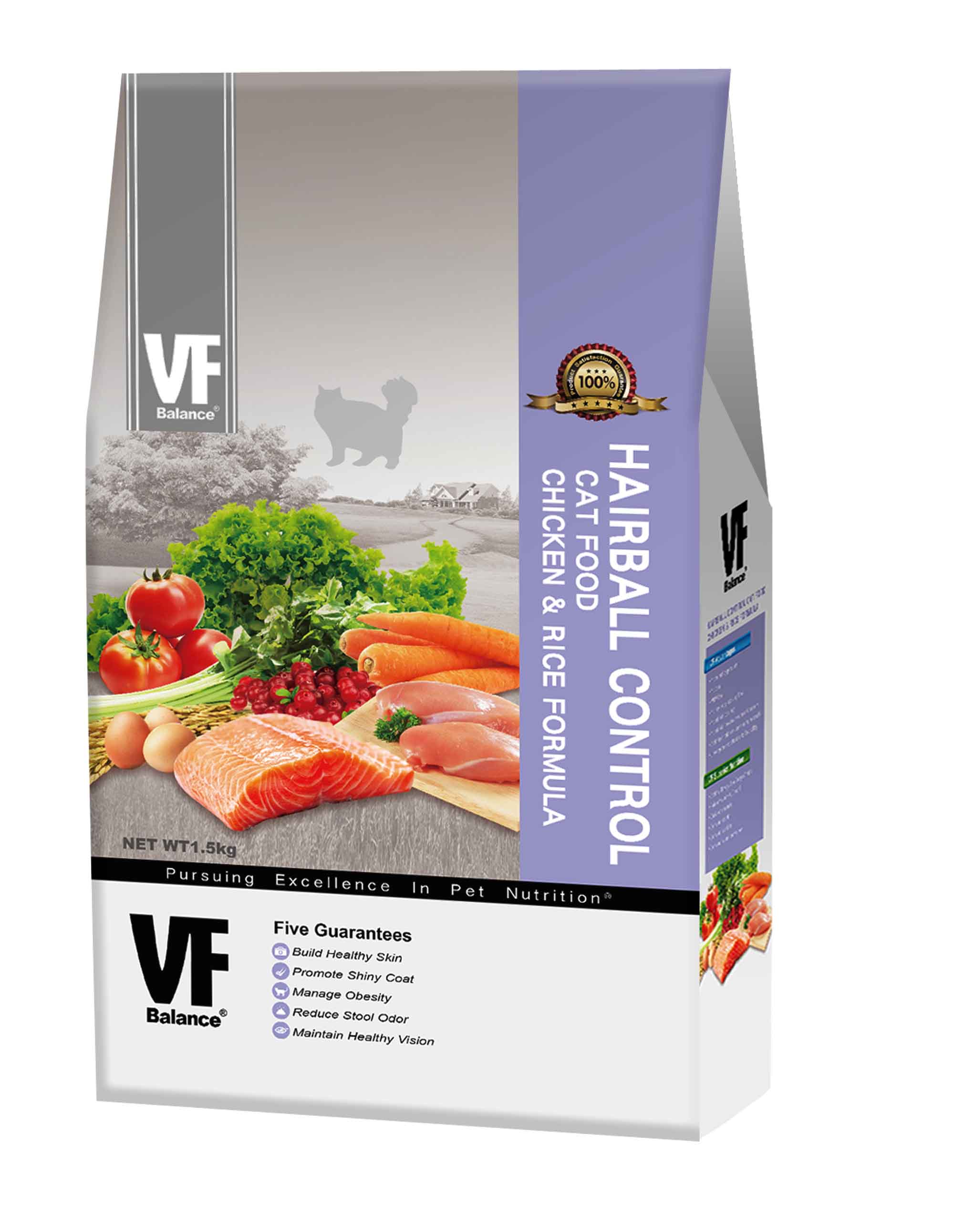 魏大夫特選成貓化毛配方(雞肉+米)
VF Hairball Control Cat Food Chicken & Rice Formula
