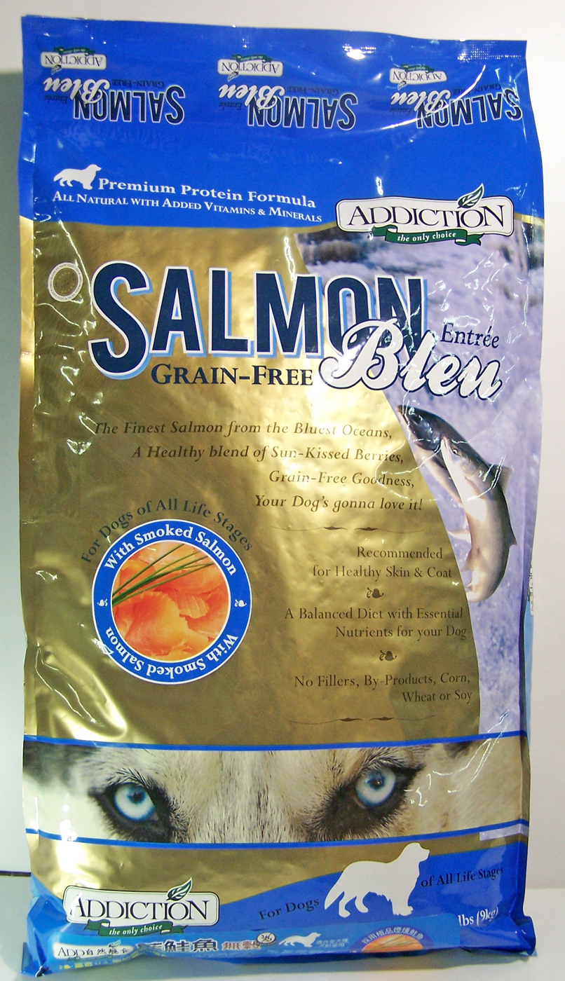 ADD自然癮食無穀藍鮭魚寵食9kg
Salmon Bleu Dog