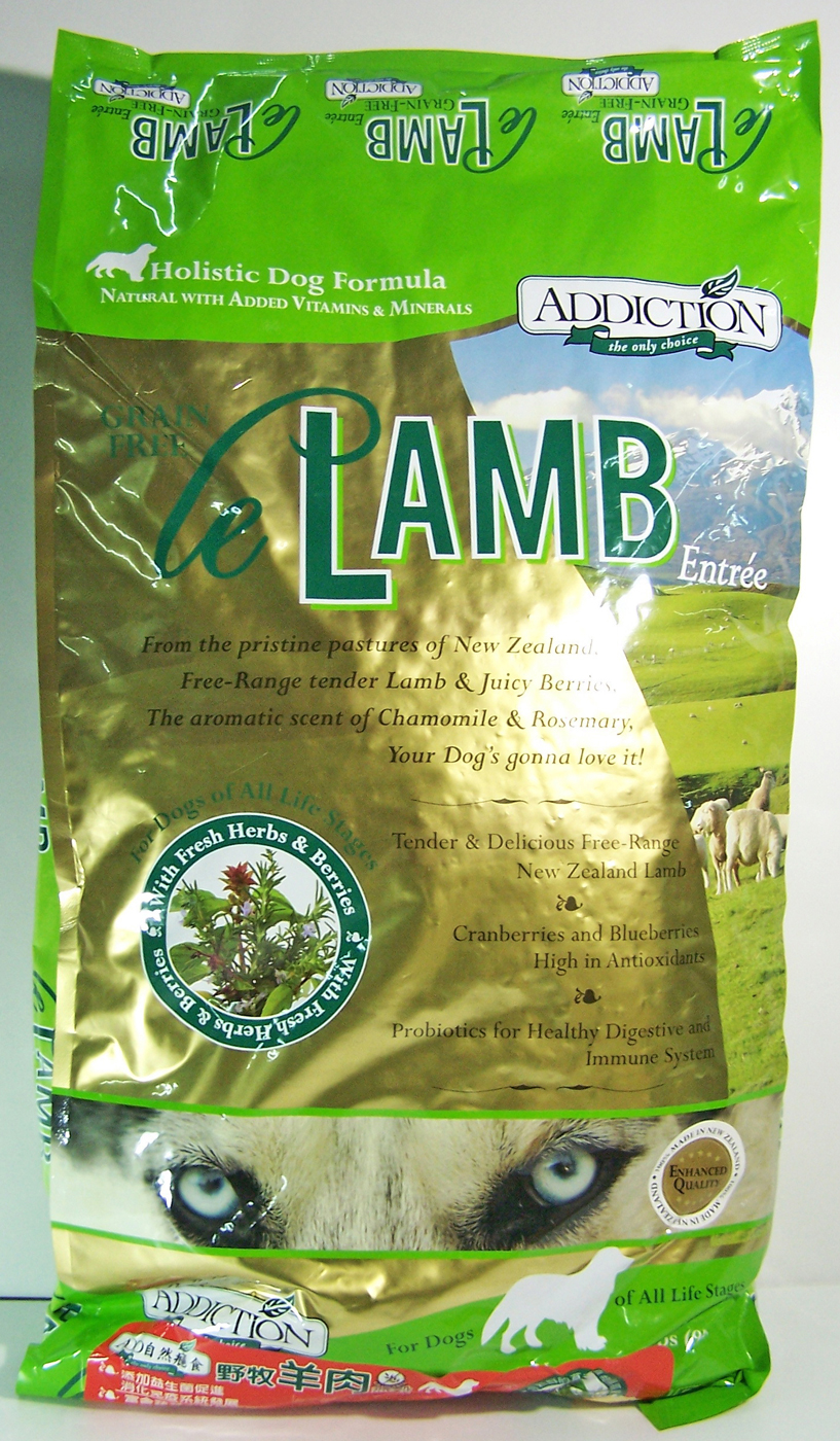 ADD自然癮食無穀野牧羊肉寵食9kg
Le Lamb Dog (20lbs x 1bag)