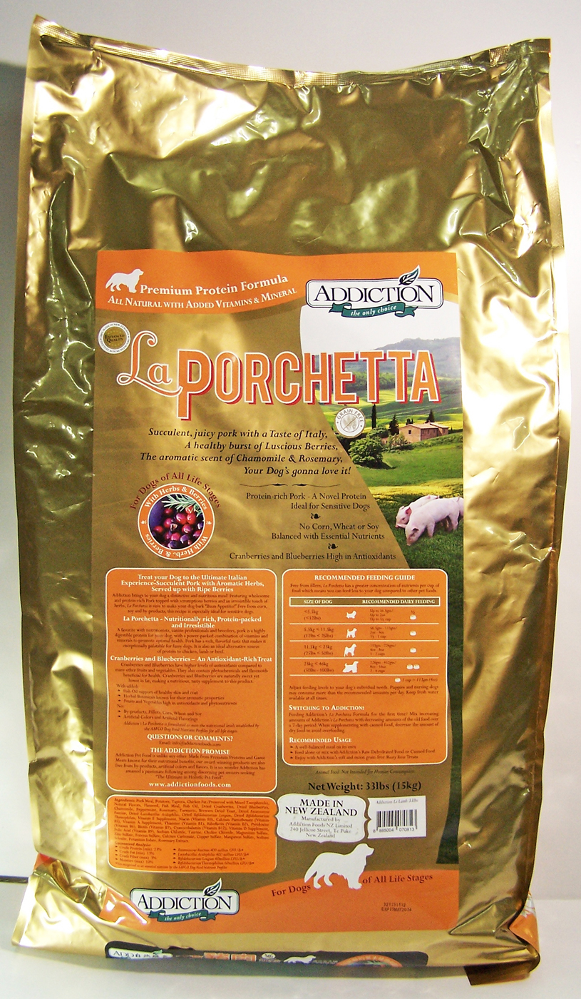 ADD自然癮食無穀野牧豬肉寵食15kg
La Porchetta Dog