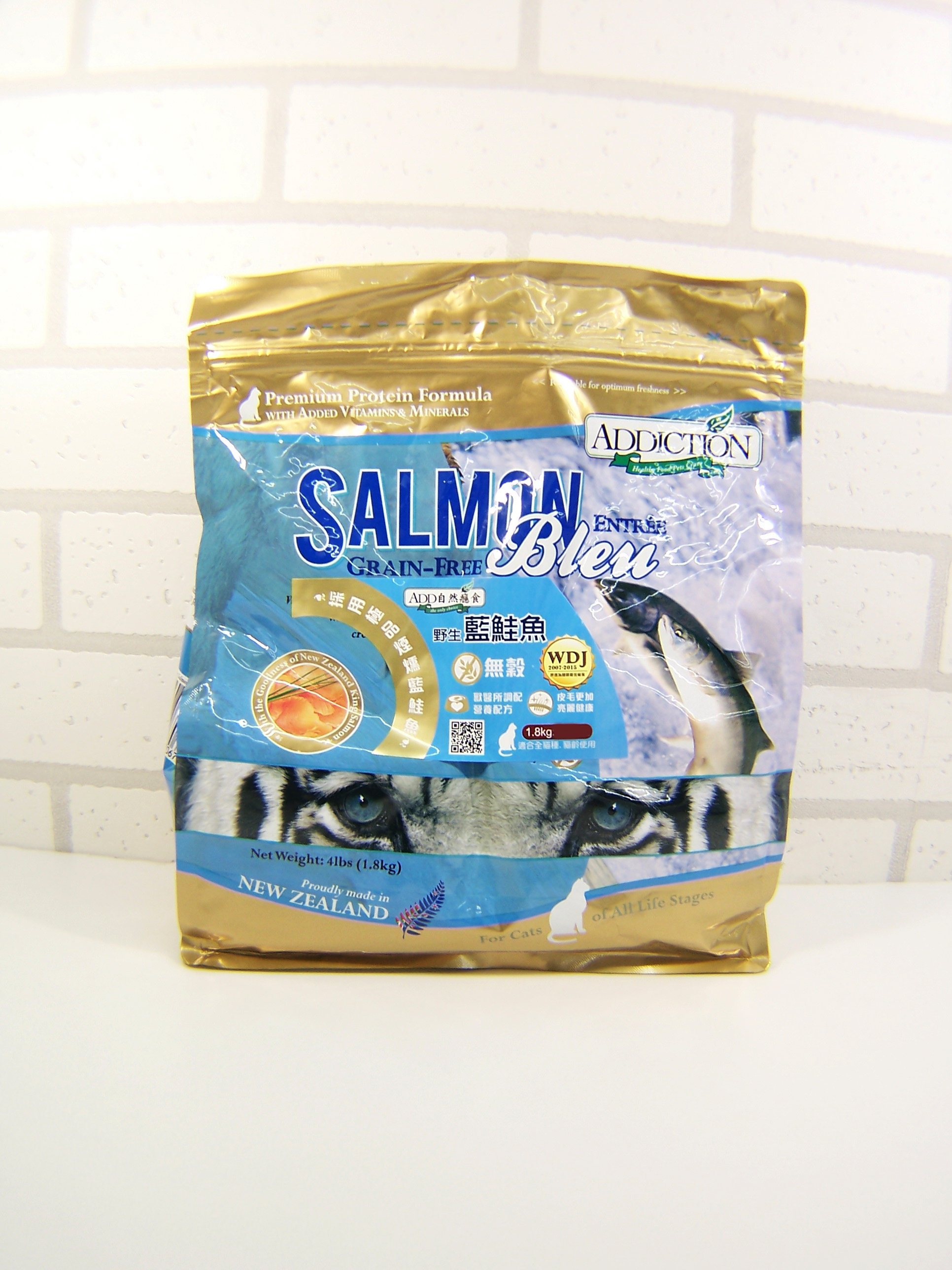 ADD自然癮食無穀藍鮭魚貓寵食1.81kg
Salmon Bleu Cat