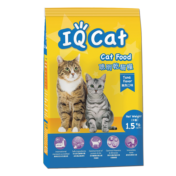 IQ CAT 聰明貓糧 - 鮪魚口味成貓配方
IQ ADULT CAT FOOD TUNA FLAVOR