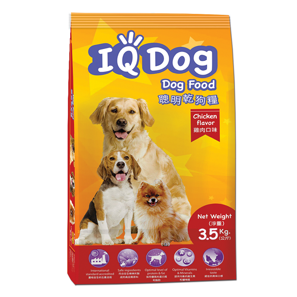 IQ DOG 聰明乾狗糧 - 雞肉口味成犬配方
IQ DRY DOG FOOD CHICKEN FLAVOR