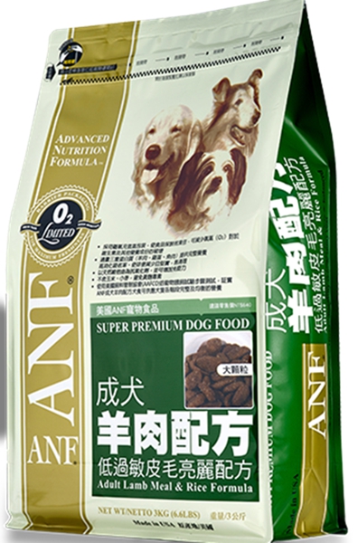 ANF成犬羊肉配方
ANF Adult Lamb Meal & Rice Formula