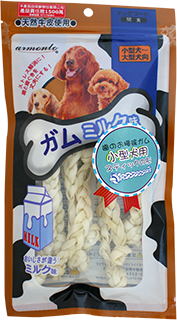 天然潔牙牛奶牛皮編織繩結
Milk Flavour Rawhide Weaving Rope Knot S 8 pcs