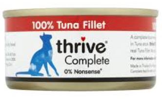 Thrive 脆樂芙營養滿分貓罐 鮪魚菲力
thrive 100% COMPLETE Cat Food -TUNA FillET