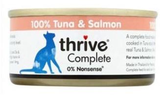 Thrive脆樂芙營養滿分貓罐 鮪魚+鮭魚
thrive 100% COMPLETE Cat Food -TUNA & SALMON