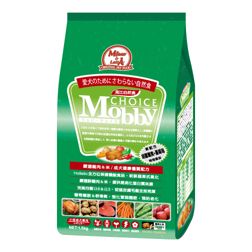 莫比自然食雞肉&米成犬健康優質配方
Mobby Choice Regular Chicken & Rice