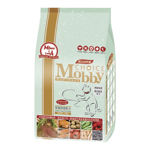 莫比自然食愛貓無穀鹿肉鮭魚配方
Mobby Choice Cat Grain Free Formula