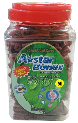 A ★star Bones空心六星棒(幫助骨骼保健)-1500g-M
