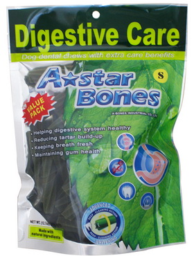 A ★star Bones空心六星棒(幫助腸胃消化)-360g-S
A★star Bones Dental Hexagram Tube Star Stick (Helping digestive system) -S