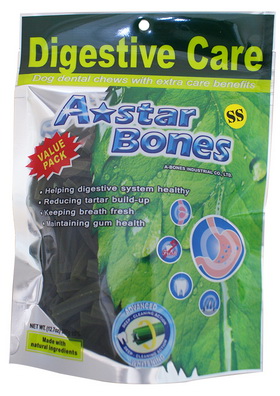 A ★star Bones空心六星棒(幫助腸胃消化)-360g-SS
A★star Bones Dental Hexagram Tube Star Stick (Helping digestive system) -SS