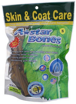 A ★star Bones空心六星棒(幫助皮膚保健及亮毛)-360g-S
A★star Bones Dental Hexagram Tube Star Stick (Shiny coat) -S