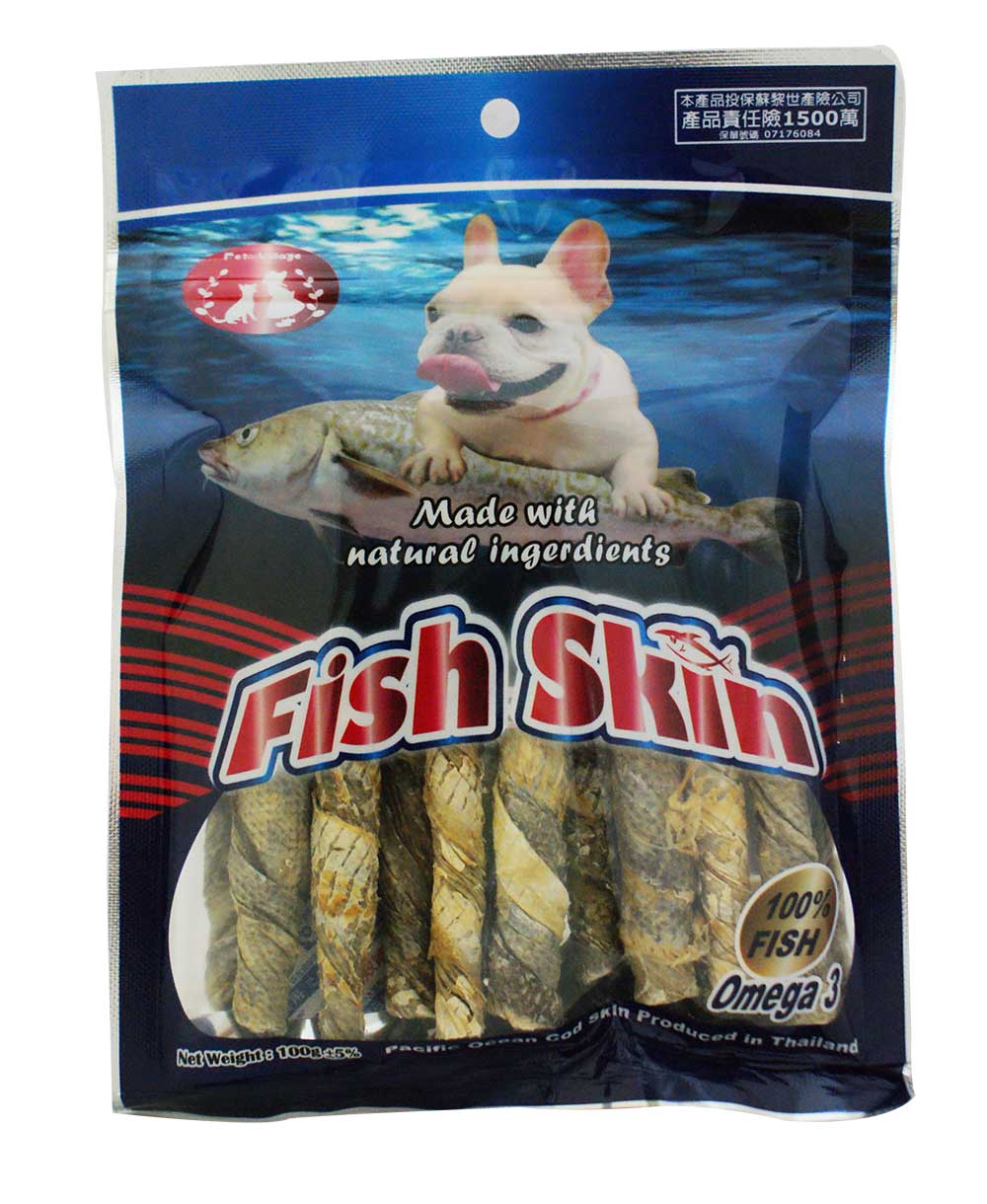 PV鱈魚細棒-原味
Dog Treat - Cod Skin Thin Stick Original
