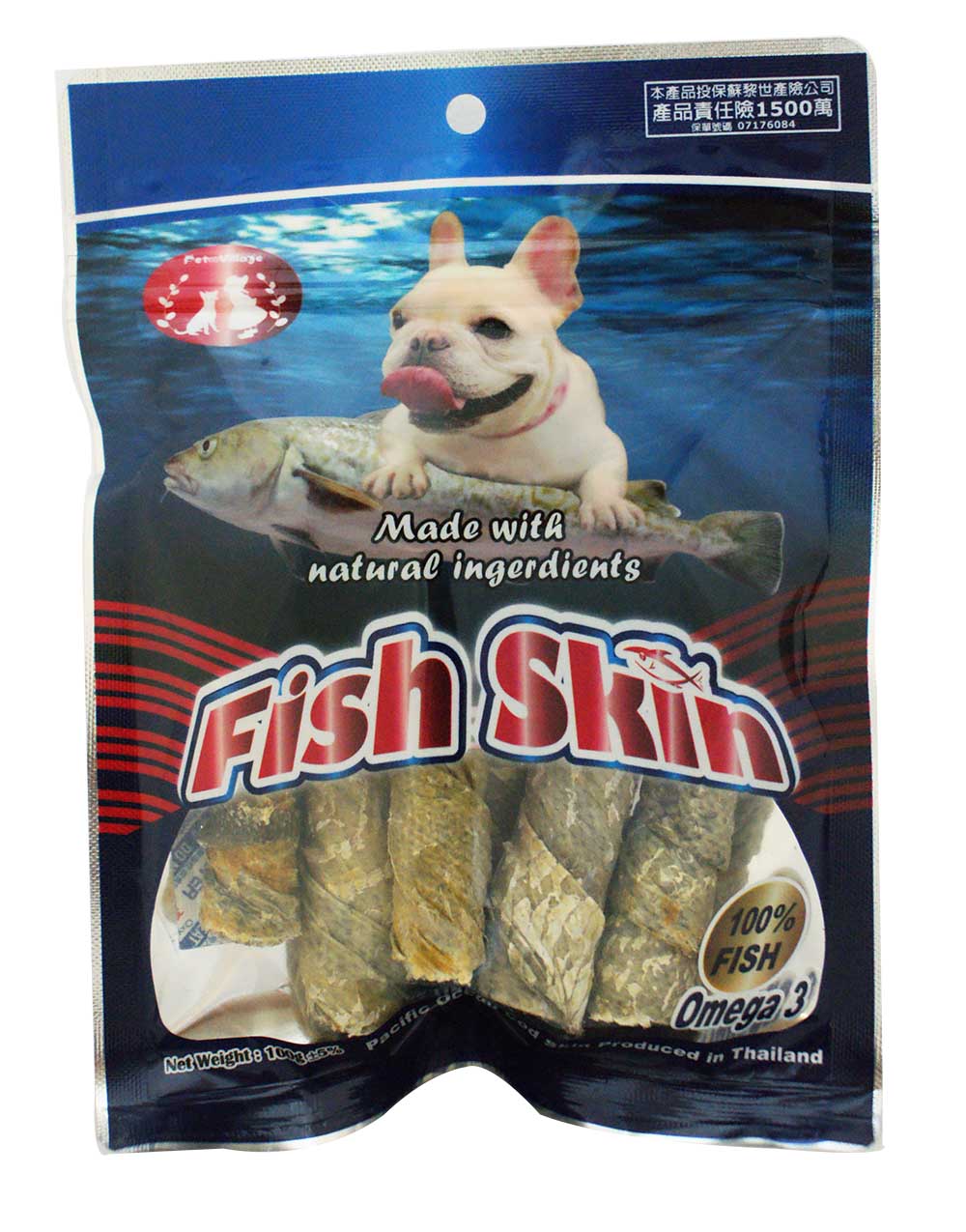 PV鱈魚粗棒-原味
Dog Treat - Cod Skin Thick Original