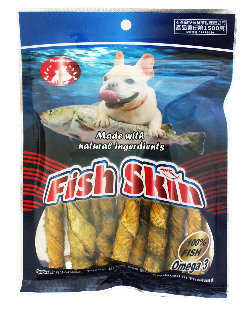 PV鱈魚細棒-煙燻
Dog Treat- Cod Skin Thin Stick Smoked