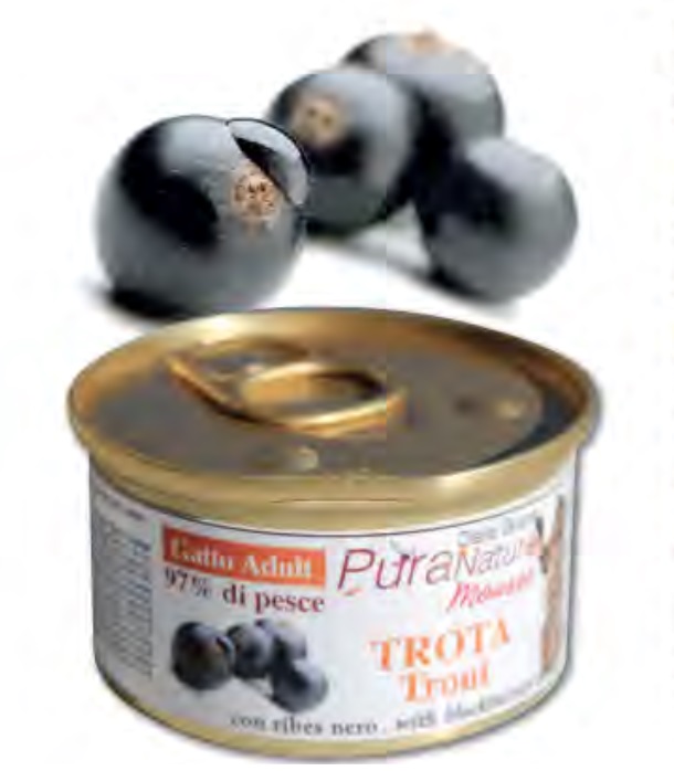 義大利 (Pura)普拉Natura有機草本(貓):鱒魚+黑醋栗
Trout + black currant