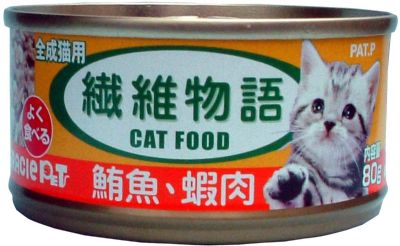 纖維物語-化毛貓食罐頭-鮪魚+蝦肉
FIBER STORY: CANNED TUNA SHREDDED TOPPING SHRIMP IN JELLY FOR CAT