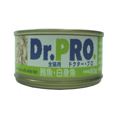 Dr. PRO- 全機能貓食罐頭-鮪魚+白身魚
DR. PRO:CANNED TUNA SHREDDED TOPPING WHITE FISH IN JELLY FOR CAT