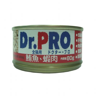 Dr. PRO- 全機能貓食罐頭-鮪魚+蝦肉
DR. PRO: CANNED TUNA SHREDDED TOPPING SHRIMP IN JELLY FOR CAT