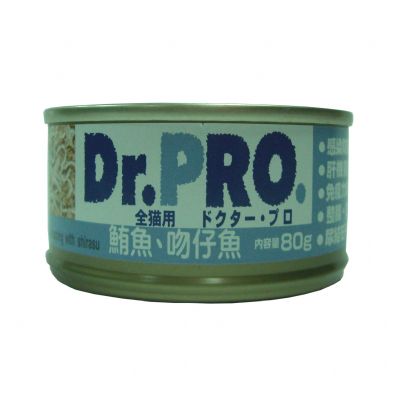 Dr. PRO- 全機能貓食罐頭-鮪魚+吻仔魚
DR. PRO:CANNED TUNA SHREDDED TOPPING SHIRASU IN JELLY FOR CAT