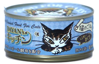 Dayan's kitchen 達洋貓全機能貓罐-鮪魚+吻仔魚
Dayan's kitchen:CANNED TUNA SHREDDED TOPPING SHIRASU IN JELLY FOR CAT