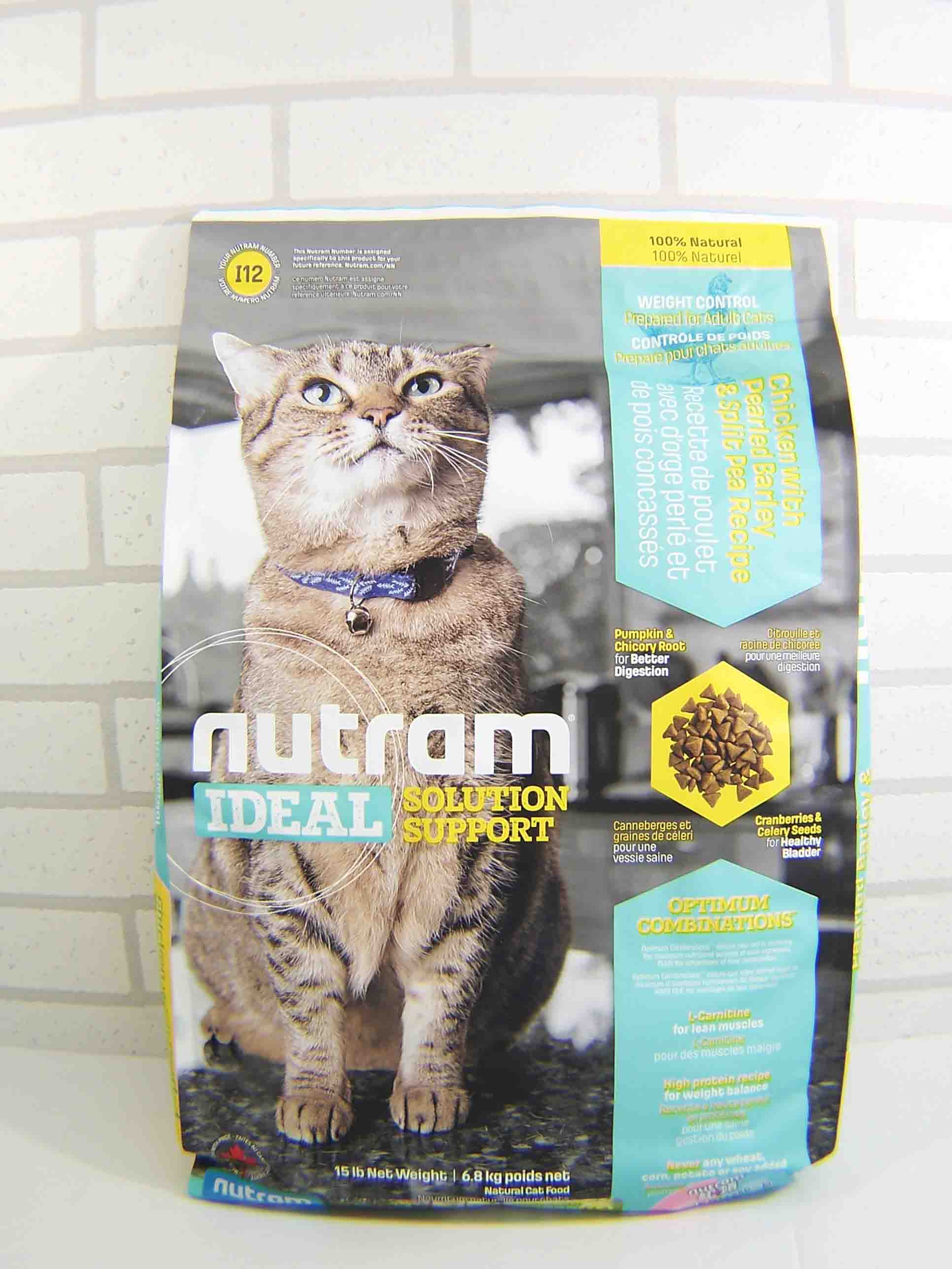 紐頓 I12體重控制貓 雞肉碗豆6.8KG 982510I12 Nutram Ideal Solution Support Weight Control Cat Food 6.8KG