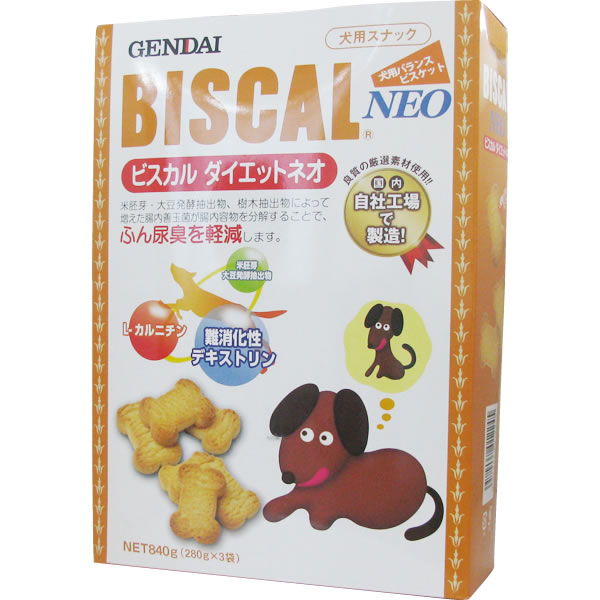 必吃客消臭餅乾 健康身形管理配方-840g
BISCAL dog cookie(good body shape)-840g