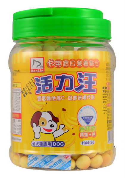 活力汪香蕉餅+鈣200g (H44-30)
dog cookies