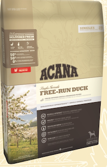 愛肯拿-單一蛋白低敏無穀配方-美膚鴨肉+巴特利梨
ACANA Free Run Duck