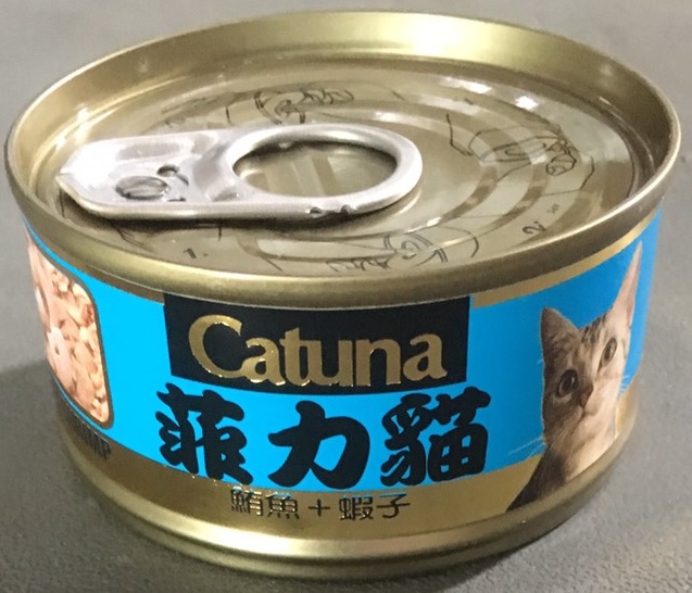 菲力貓罐80克-鮪魚+蝦子
cat can food
