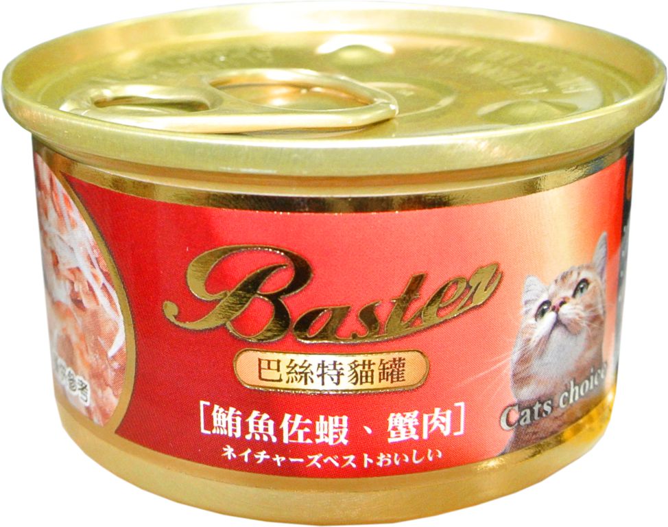 巴絲特貓罐-3號罐鮪魚佐蝦、蟹肉(80g)
