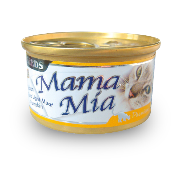 MamaMia貓餐罐(雞肉+白身鮪魚+南瓜)
MamaMia(Chicken+Tuna Light Meat+Pumpkin)