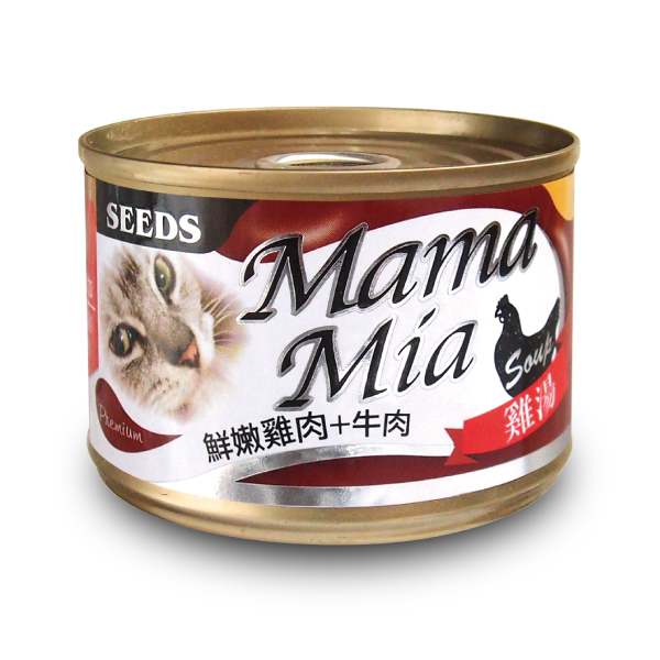 MamaMia機能愛貓雞湯餐罐(鮮嫩雞肉+牛肉)
MamaMia(Chicken+Beef)