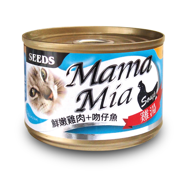 MamaMia機能愛貓雞湯餐罐(鮮嫩雞肉+吻仔魚)
MamaMia(Chicken+Shirasu)